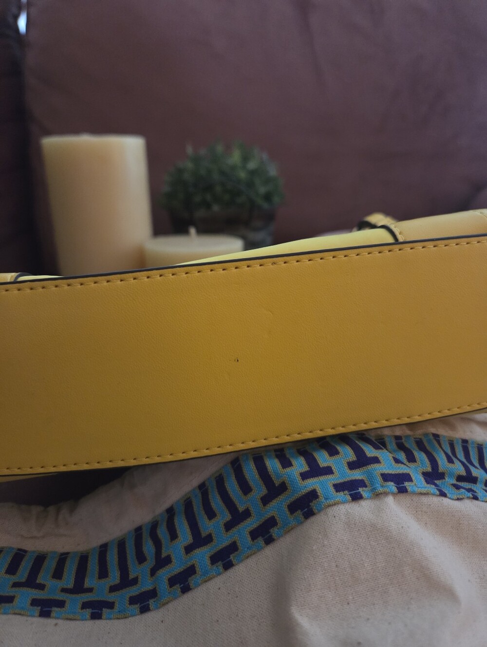 Yellow Tory Burch Ella Micro Crossbody Tote - Picture 3 of 5